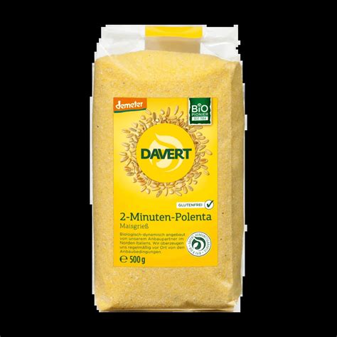 Davert Grieß 2 Minuten Polenta glutenfrei demeter 500 g TP102102