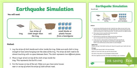 Earthquake Science Experiments | Instructions Pack - Twinkl