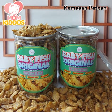 jual cemilan baby fish original premium kemasan pet  shopee