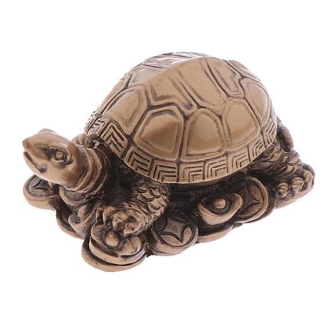 Statue Deco Figurine De Tortue Feng Shui Chinoise En R Sine D Coration