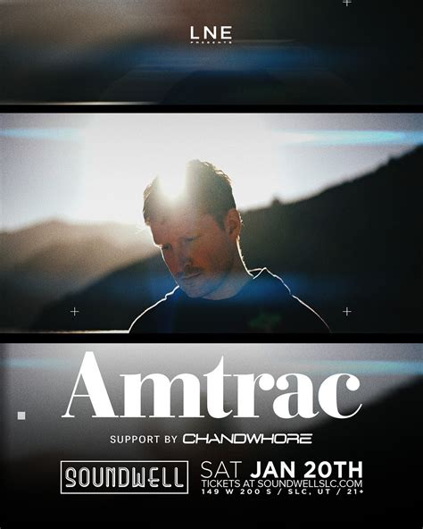 Amtrac At Soundwell Tickets At Soundwell In Salt Lake City By Lne