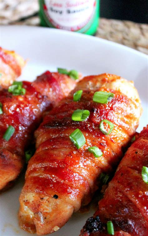 Bacon Wrapped Teriyaki Chicken With Kikkoman 1 Creole Contessa