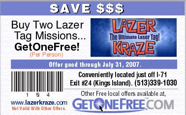 Lazer Kraze - Get One Free Mission! Cincinnati, Ohio