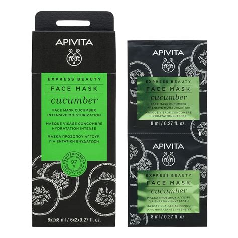 Apivita Express Beauty Mascarilla De Hidrataci N Intensiva Pepino