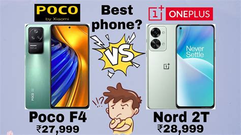 Poco F4 Vs Oneplus Nord 2T Comparison YouTube