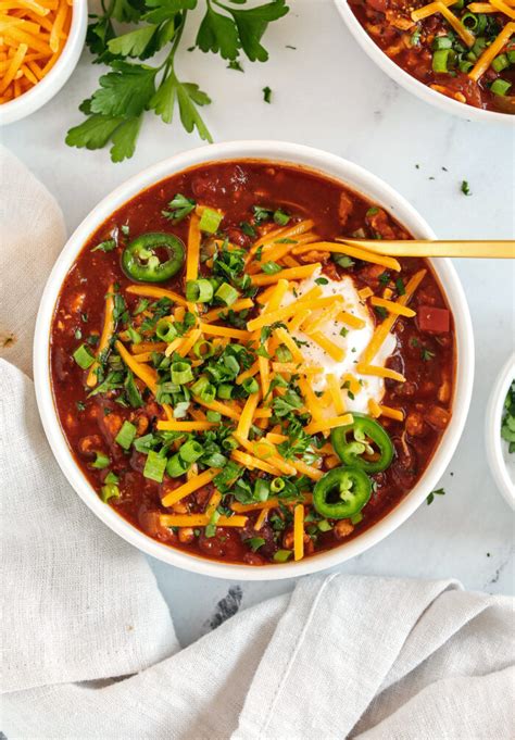 The Best Healthy Turkey Chili Eat Yourself Skinny