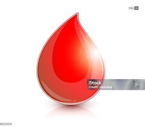 Red Blood Drop Icon Stock Illustration Download Image Now