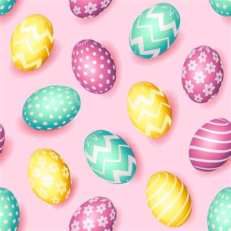 Premium Vector Seamless Happy Easter Pattern