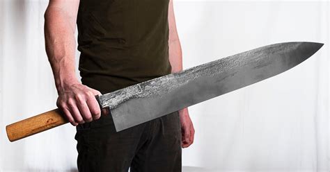 forging  worlds largest chefs knife borninspace