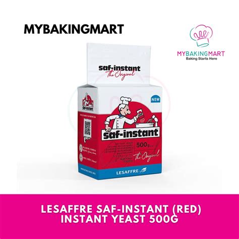 Lesaffre Saf Instant Red Instant Yeast Halal Yis 500g MyBakingMart