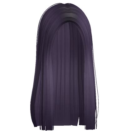 Long Straight Preppy Stylish Hair Dark Purple Roblox