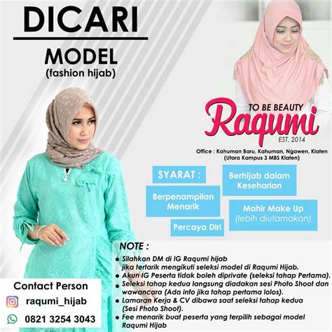 Lowongan Kerja Jadi Model Fashion Homecare24