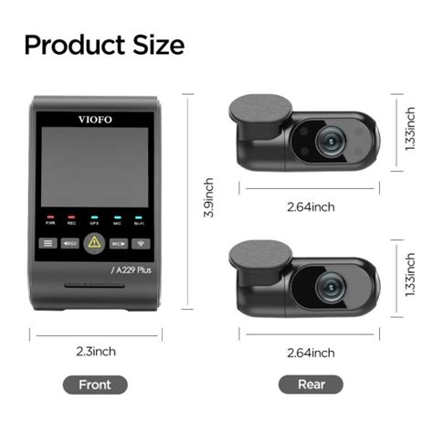 Viofo A Plus Ch K K P Hdr Ghz Wi Fi Gps Voice Control