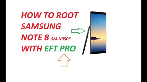 How To Root Samsung Note 8 Sm N950f Youtube