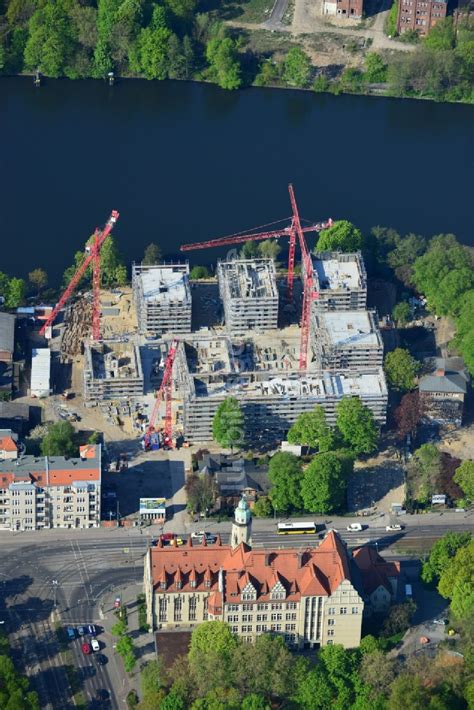 Berlin Von Oben Baustelle Zum Neubau Des Wohnquartier Uferkrone Am