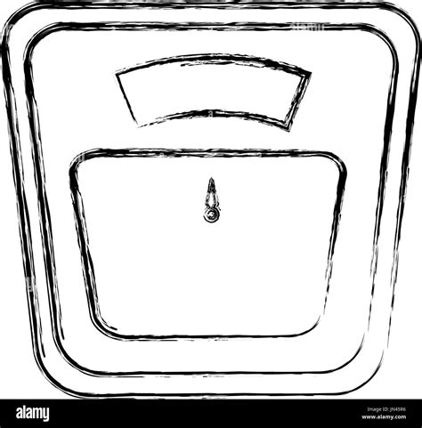 Bathroom Scale Display Health Measure Stock Vector Image And Art Alamy