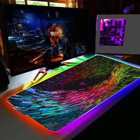 Razer Игровой коврик для мыши Светящийся коврик для мыши, XXL, белый ...