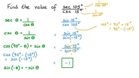 Question Video Evaluating Trigonometric Expressions By Using