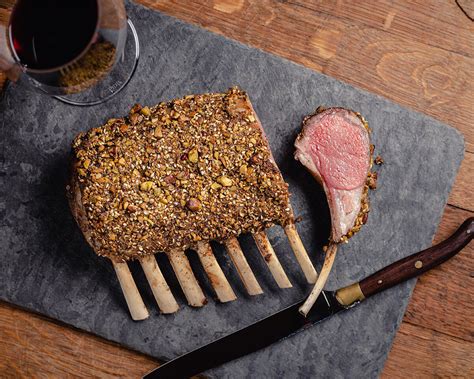 Hazelnut And Spice Crusted Rack Of Lamb