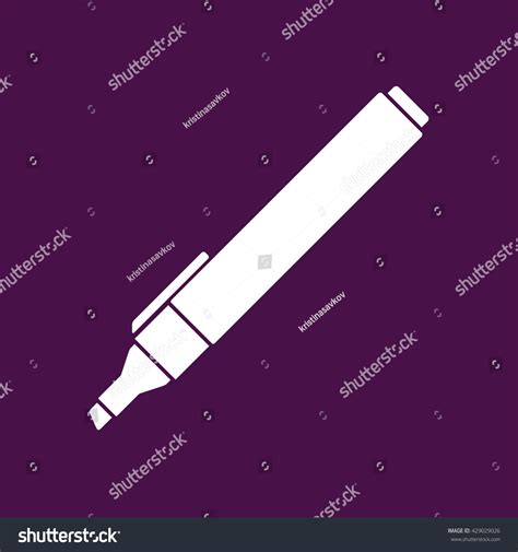 Felt Pen Vector Icon Pencil Vector Stock Vector Royalty Free