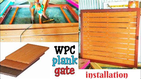 Wpc Panel Installation Iron Gate With Wpc Plank Wpc Panel Decking