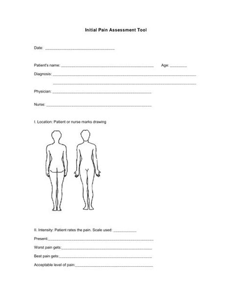 Initial Pain Assessment Tool