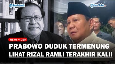 Prabowo Kenang Rizal Ramli Tetap Bersahabat Tapi Beda Jalan Seorang