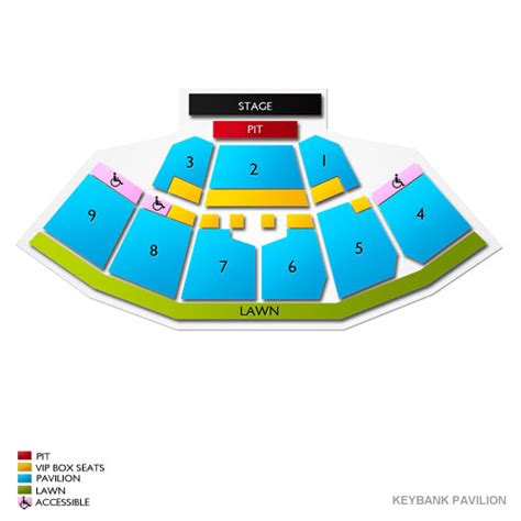 keybank pavilion seating chart | Awesome Home