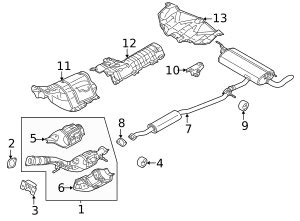 2021 Nissan Rogue Muffler Pipe 20100 6RR5A Nissan Parts Plus