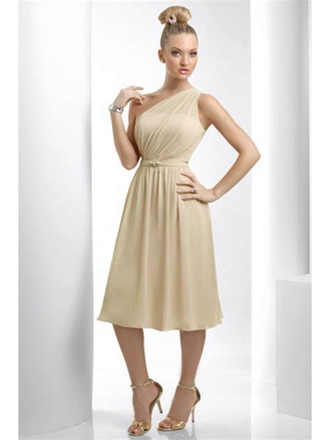 Amazing Gold Bridesmaid Dresses Designs Dressizer Tea Length