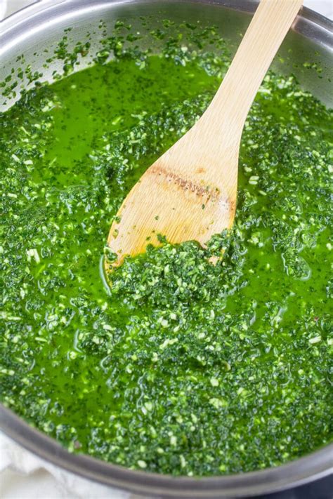 Healthy Green Pasta Sauce The Rustic Foodie®