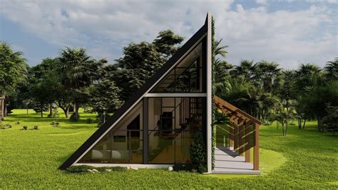 Triangle Modern House Design 6m X 6 6m 39 6 Sq M Youtube