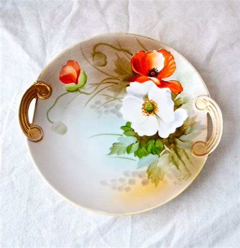 Vintage Hand Painted Noritake Plate With By Degreesvintage