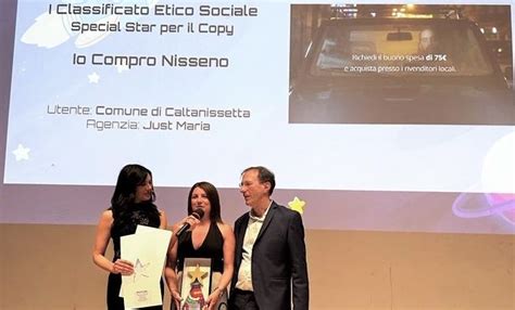 Io Compro Nisseno Il Video Del Comune Vince Il Premio Tecnico Della