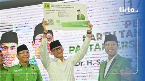 Ditunjuk Jadi Ketua Bappilu Sandiaga Uno Janji Menangkan PPP