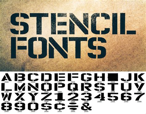 Stencil Fonts – 31+ Free TTF, OTF Format Download | Free & Premium ...