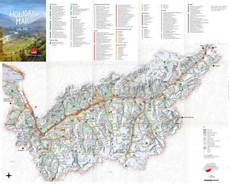 Valais - Holiday Map