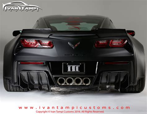 Ivan Tampi Customs Xik Carbon Fiber Rear Diffuser Series 1 C7 Corvette