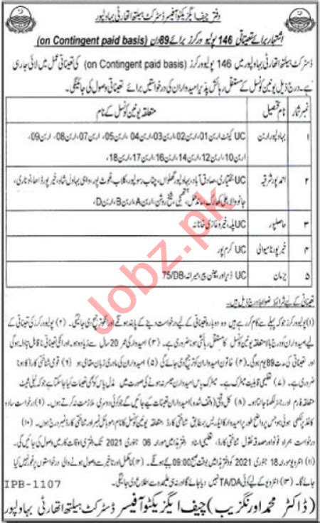 District Health Authority Dha Bahawalpur Jobs Job