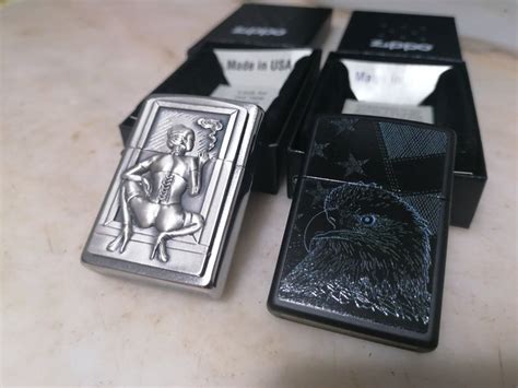 Zippo Pair Eagle USA And Naked Woman Special Editions Catawiki