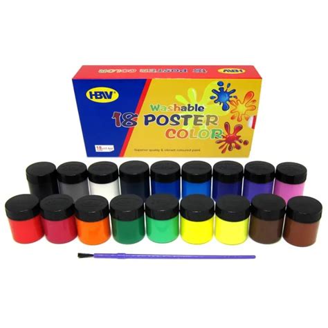 HBW Poster Color WASHABLE 18 COLORS Lazada PH