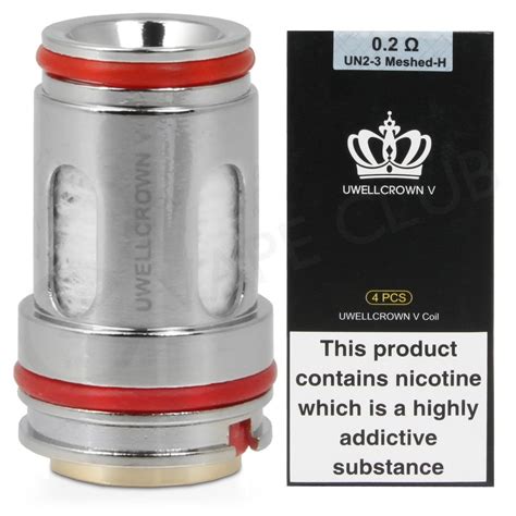 Uwell Crown V 5 02 Ohm Coils 4 Pack Simply Vapes Bolsover