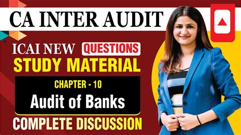 Ca Inter Audit Sm Ques Series Audit Of Banks Ca Inter Revision