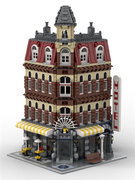 Lego Moc Cafe Corner Upgraded By Chinigla Rebrickable Build With Lego