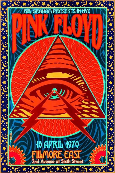 Pink Floyd Vintage Fillmore East Concert Rock Poster Etsy France