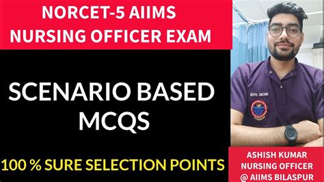 SCENARIO BASED IMPORTANT MCQs Norcetexam Aiims Pgi Norcet5 YouTube