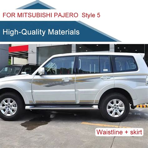 Best Fit For Mitsubishi Pajero Car Stickers Pajero V Body Pull Flower