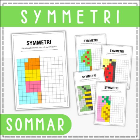 Symmetri F Rgl Gg Tema Sommar Teach Academy