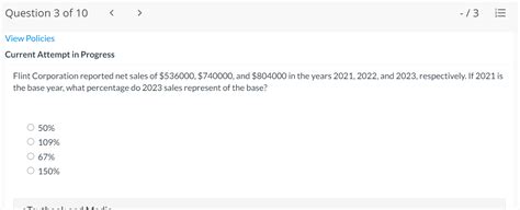 Solved Question Of Iii View Policies Current Chegg