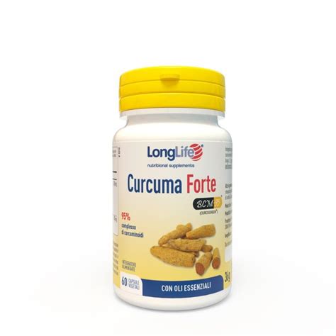 Longlife Curcuma Forte Integratore Antiossidante Capsule Vegetali